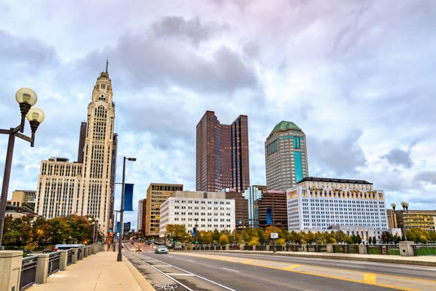 Columbus Ohio City Skyline