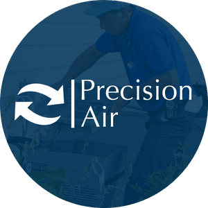 Precision Air HVAC logo, customer of VentraLocal digital marketing services.