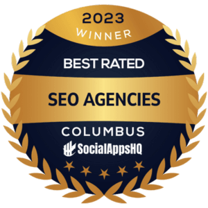 A Social Apps HQ Award for Best Rated SEO Agency in Columbus